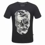 tee shirt hommes philippe plein sport pp17128 noir blanc